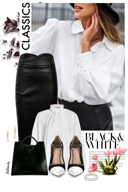 nr 6614 - Black & white- Fashion set
