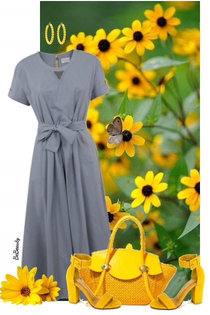 nr 6618 - Summer dress- Modna kombinacija