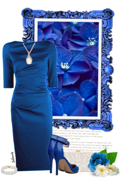 nr 6634 - Chic in blue- Modekombination
