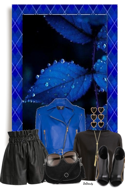 nr 6749 - A pop of royal blue- combinação de moda