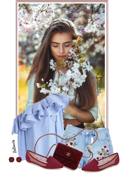 nr 6784 - Spring full of flowers- Fashion set