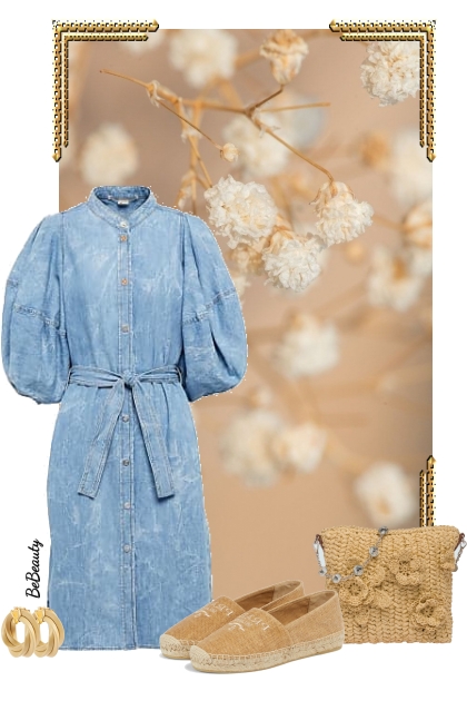 nr 6820 - Denim dress- 搭配