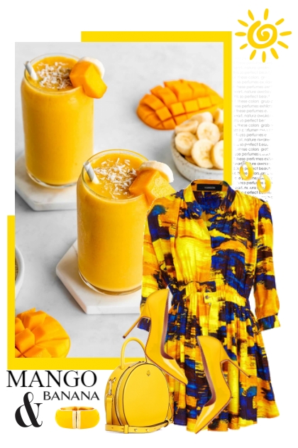 nr 6852 - Mango & banana- Modna kombinacija