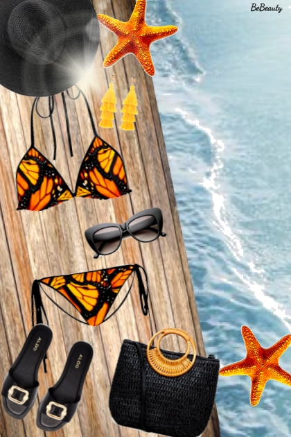 nr 6979 - Butterfly on the beach- Combinaciónde moda