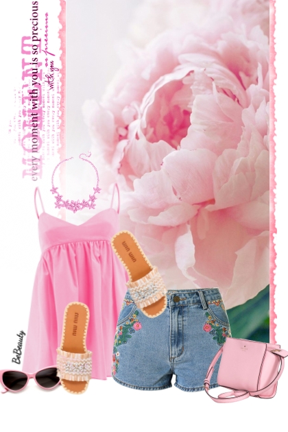 nr 7070 - Embroidered shorts ♥- 搭配