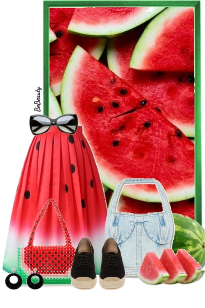 nr 7100 - Sweet like watermelon- Модное сочетание