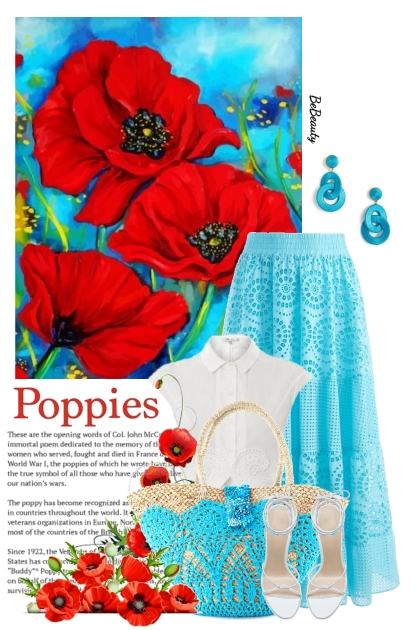 nr 7131 - Poppies- Fashion set