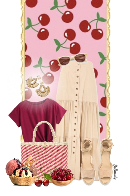 nr 7164 - Sweet cherries- Fashion set