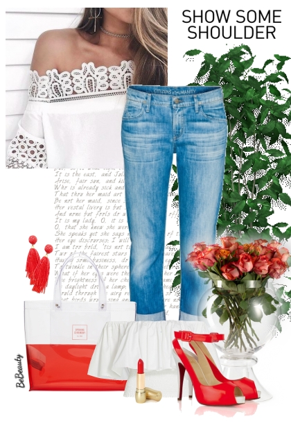 nr 7191 - White - red and denim