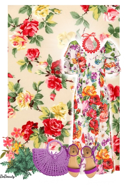 nr 7241 - Floral dress ♥