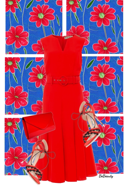 nr 7327 - Red chic- 搭配