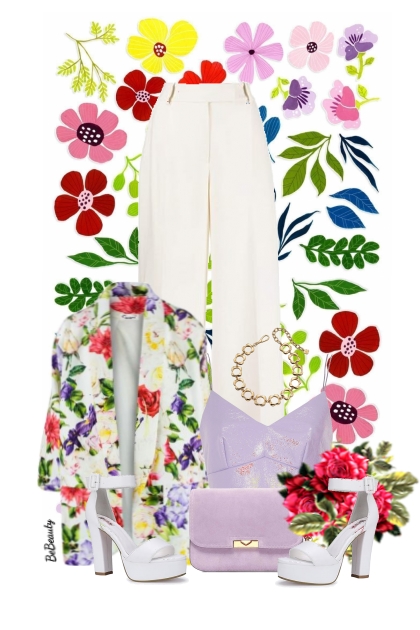 nr 7475 - Colorful flowers - Fashion set