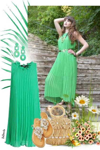 nr 7478 - Pleated dress- Kreacja