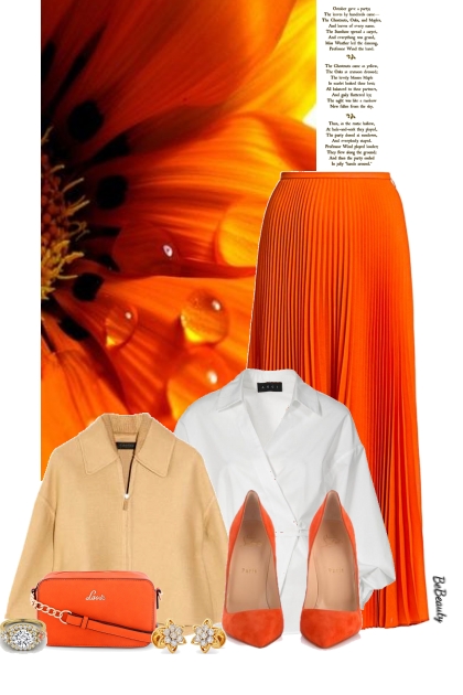 nr 7823 - October orange- Combinazione di moda