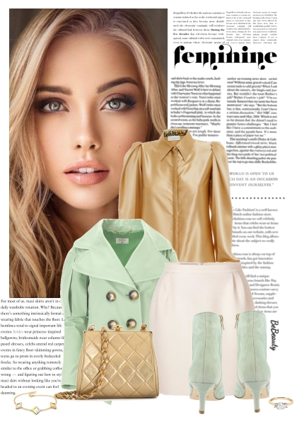 nr 7962 - Pastels and gold- Fashion set