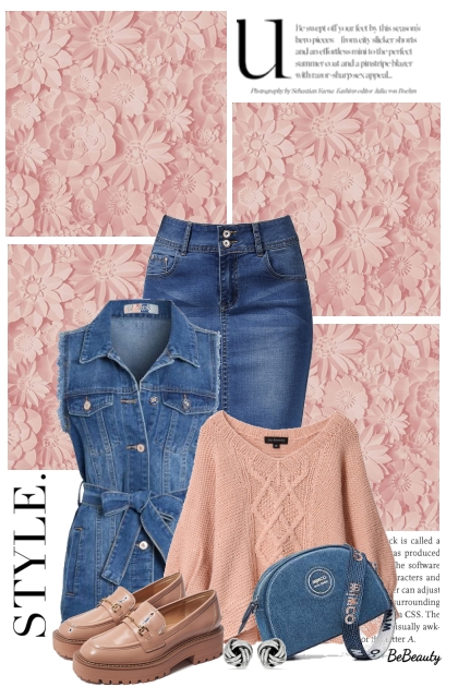 nr 7971 - Denim - Fashion set