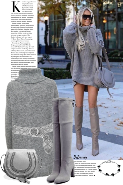 nr 8062 - Total gray- Combinazione di moda