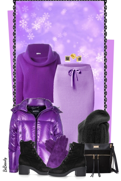 nr 8351 - Purple shades- Fashion set