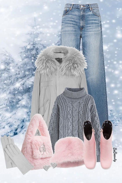 nr 8458 - January - cold weather outfit- Combinazione di moda