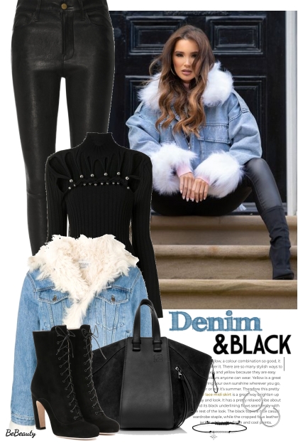 nr 8494 - Denim &amp; black