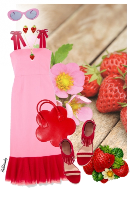 nr 8555 - Sweet strawberries- Fashion set