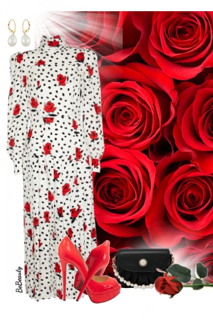 nr 8762 - Red roses- Fashion set