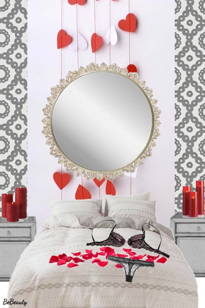 nr 8780 - Valentine's bedroom- Fashion set
