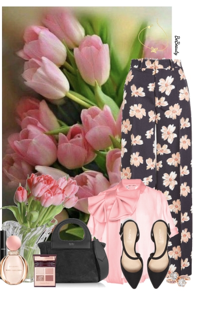 nr 8869 - Spring floral- Fashion set