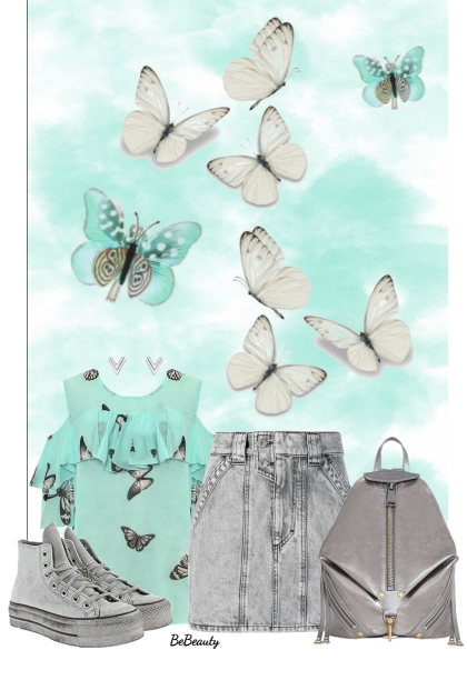 nr 8875 - Butterflies- Fashion set
