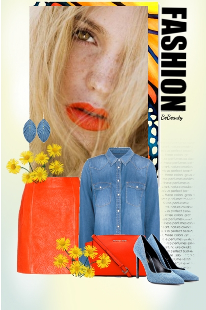 nr 8907 - Spring fashion- combinação de moda