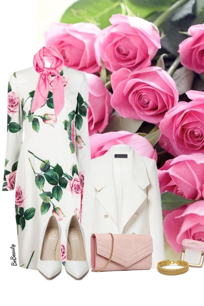 nr 8917 - Pink roses- Modekombination