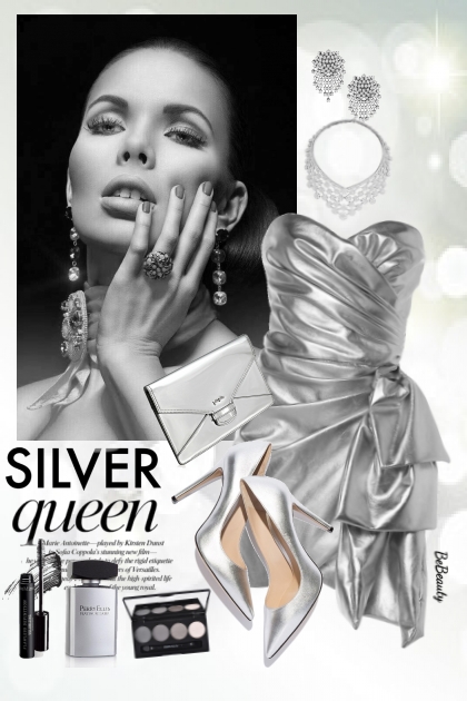 nr 8988 - Silver queen- Modna kombinacija