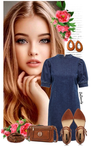 nr 9105 - Denim dress