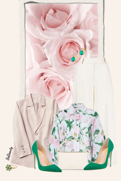 nr 9106 - Floral chic- combinação de moda