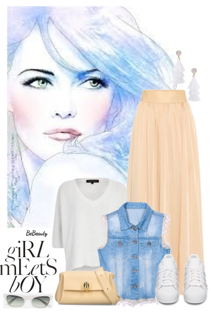 nr 9124 - Girl meets boy- Combinazione di moda