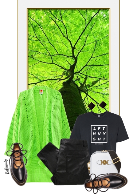 nr 9216 - A pop of lime green- Fashion set
