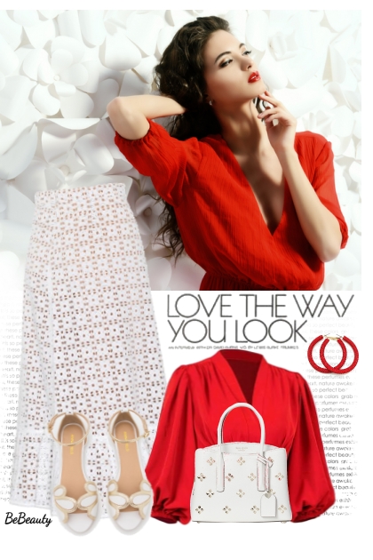 nr 9220 - Red & white- Fashion set