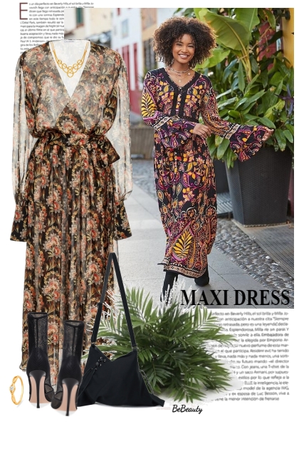 nr 9260 - Maxi dress- Модное сочетание