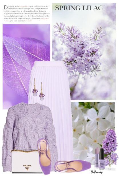 nr 9263 - Spring lilac- Modna kombinacija