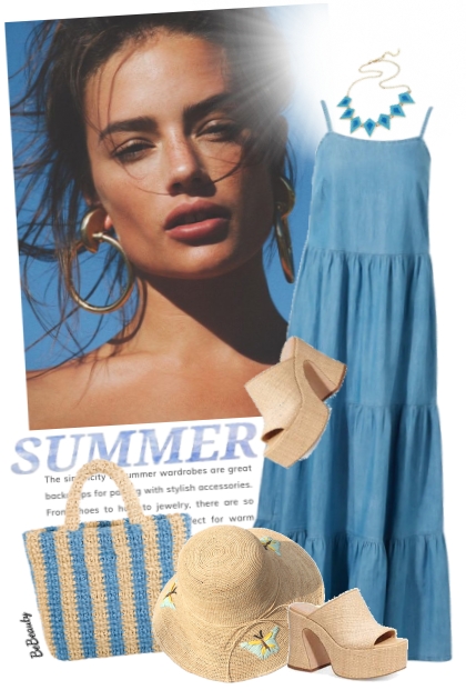 nr 9291 - Summer dress- Combinaciónde moda