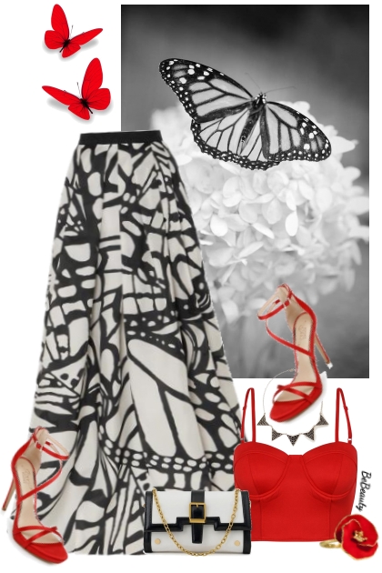nr 9306 - Dancing with the butterfilies- Fashion set