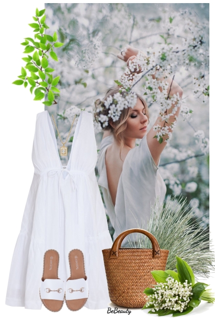 nr 9311 - Spring blooms with flowers- Fashion set