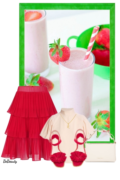nr 9368 - Sweet strawberries- Fashion set