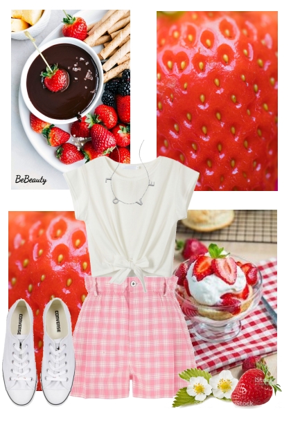 nr 9320 - Sweet strawberries- Modna kombinacija