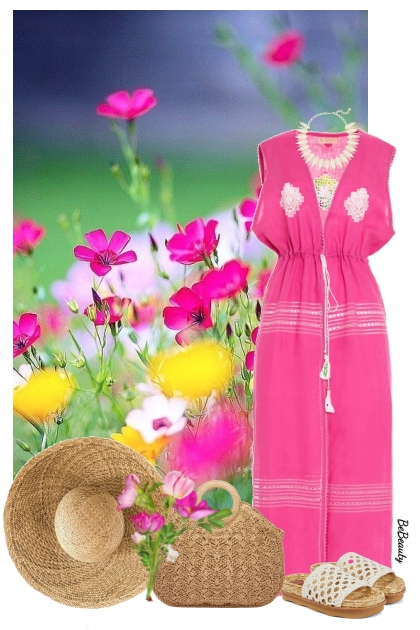 nr 9611 - Summer dress- Modna kombinacija