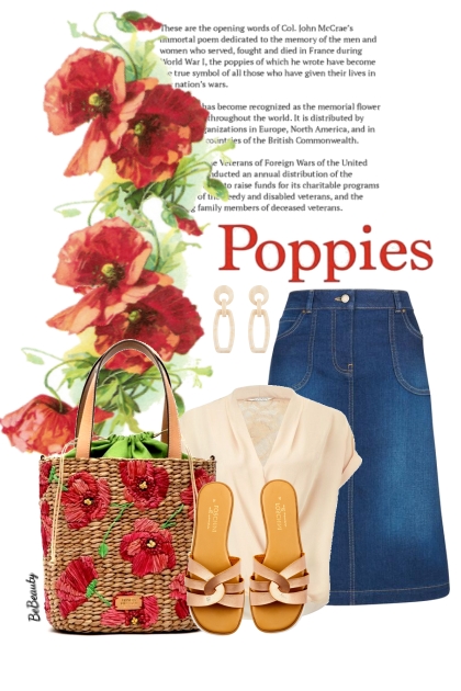 nr 9768 - Poppies- Модное сочетание