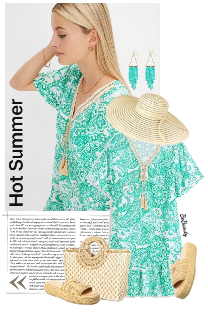 nr 9781 - Summer dress- Modna kombinacija