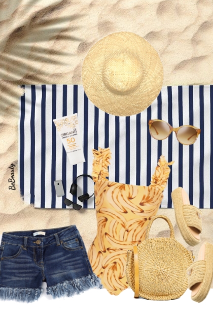 nr 9839 - Beach day- Combinazione di moda