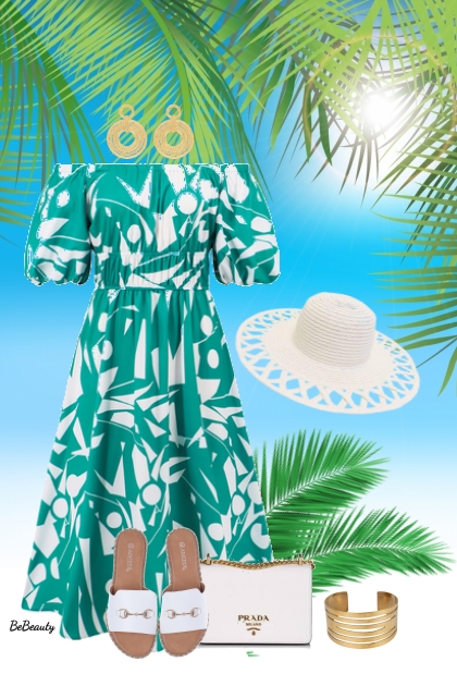 nr 9881 - Summer dress- Fashion set