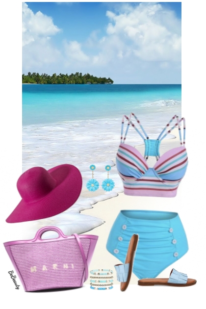 nr 9897 - Summer on the beach- Combinazione di moda